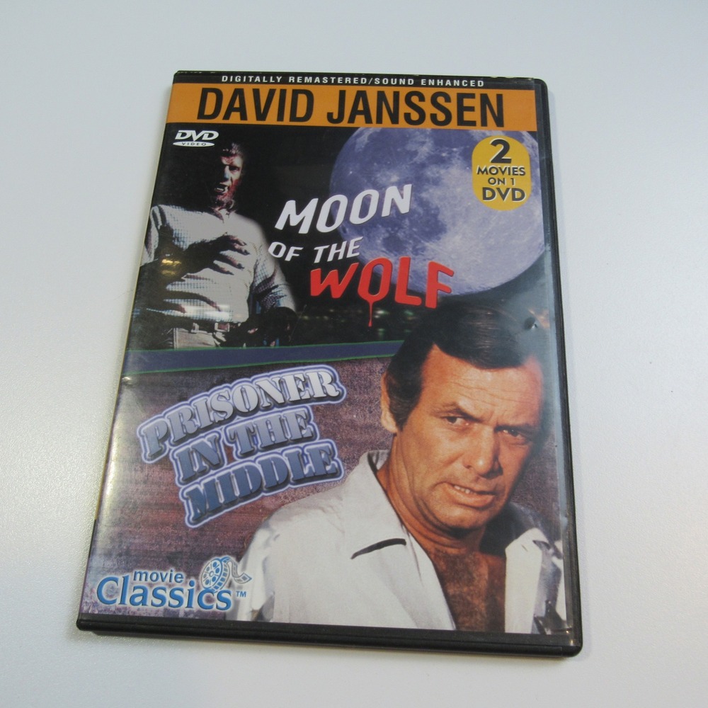 David Janssen Moon Of The Wolf & Prisoner In‎ The Middle DVD Movie Classics